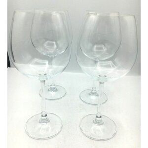 Davino Rosenthal Crystal Wine Glasses Set of 4 Stemmed Clear